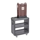 Cambro SC225615 31 1/4" Beverage Service Cart, 18"D x 34" H, Charcoal Gray thumbnail 8