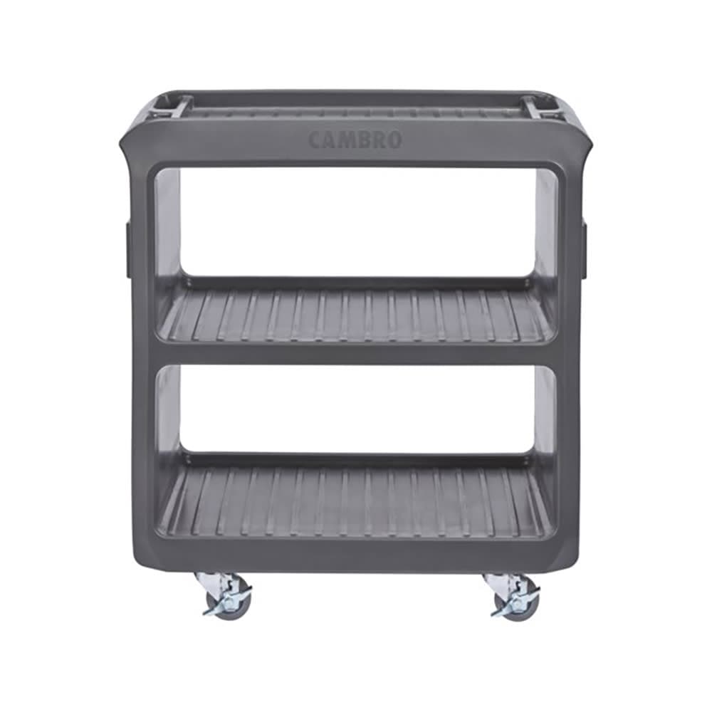 Cambro SC225S110 31 1/4" Beverage Service Cart, 18"D x 34" H, Black