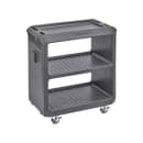 Cambro SC225S110 31 1/4" Beverage Service Cart, 18"D x 34" H, Black thumbnail 2