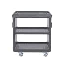 Cambro SC225S615 31 1/4" Beverage Service Cart, 18"D x 34" H, Charcoal Gray thumbnail 10