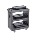 Cambro SC225S615 31 1/4" Beverage Service Cart, 18"D x 34" H, Charcoal Gray thumbnail 5