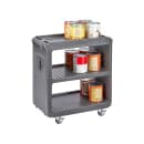 Cambro SC225S615 31 1/4" Beverage Service Cart, 18"D x 34" H, Charcoal Gray thumbnail 6