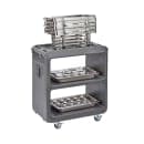 Cambro SC225S615 31 1/4" Beverage Service Cart, 18"D x 34" H, Charcoal Gray thumbnail 7