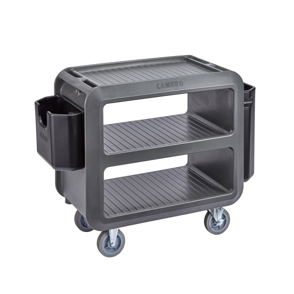 Cambro SC230110 37 1/2" Beverage Service Cart, 22"D x 37 1/4" H, Black