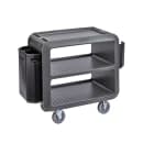 Cambro SC230615 37 1/2" Beverage Service Cart, 22"D x 37 1/4" H, Charcoal Gray thumbnail 11