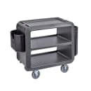 Cambro SC230615 37 1/2" Beverage Service Cart, 22"D x 37 1/4" H, Charcoal Gray thumbnail 8