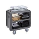 Cambro SC230S615 37 1/2" Beverage Service Cart, 22"D x 37 1/4" H, Charcoal Gray thumbnail 3
