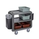 Cambro SC230S615 37 1/2" Beverage Service Cart, 22"D x 37 1/4" H, Charcoal Gray thumbnail 4