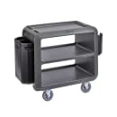 Cambro SC230S615 37 1/2" Beverage Service Cart, 22"D x 37 1/4" H, Charcoal Gray thumbnail 8