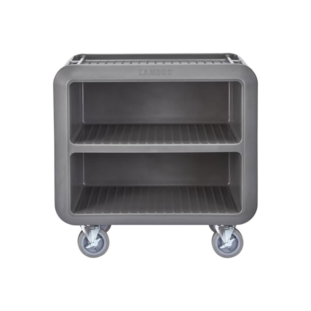 Cambro SC330615 37 1/2" Beverage Service Cart, 22"D x 37 1/4" H, Charcoal Gray