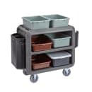 Cambro SC330615 37 1/2" Beverage Service Cart, 22"D x 37 1/4" H, Charcoal Gray thumbnail 9
