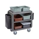 Cambro SC330S615 37 1/2" Beverage Service Cart, 22"D x 37 1/4" H, Charcoal Gray thumbnail 3