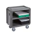 Cambro SC330S615 37 1/2" Beverage Service Cart, 22"D x 37 1/4" H, Charcoal Gray thumbnail 4