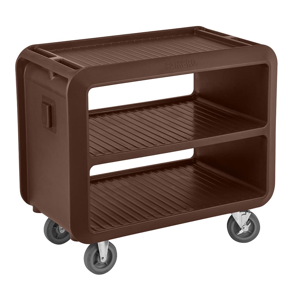 Cambro SC337131 41 1/2" Beverage Service Cart, 23 4/5"D x 37 1/10" H, Dark Brown