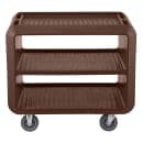 Cambro SC337131 41 1/2" Beverage Service Cart, 23 4/5"D x 37 1/10" H, Dark Brown thumbnail 2