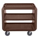 Cambro SC337S131 41 1/2" Beverage Service Cart, 23 4/5"D x 37 1/10" H, Dark Brown thumbnail 2