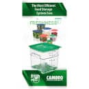 Cambro SFC1FPPP190 CamSquare® Cover for 1/2 & 1 qt Containers, Polyethylene, Translucent thumbnail 3