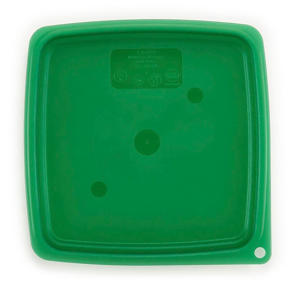 Cambro SFC2FPPP265 CamSquare® FreshPro Cover for 2 & 4 qt Containers, Polyethylene, Translucent Green