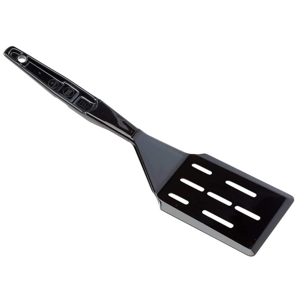 Cambro SPASL14110 14" High Heat Slotted Turner - Black