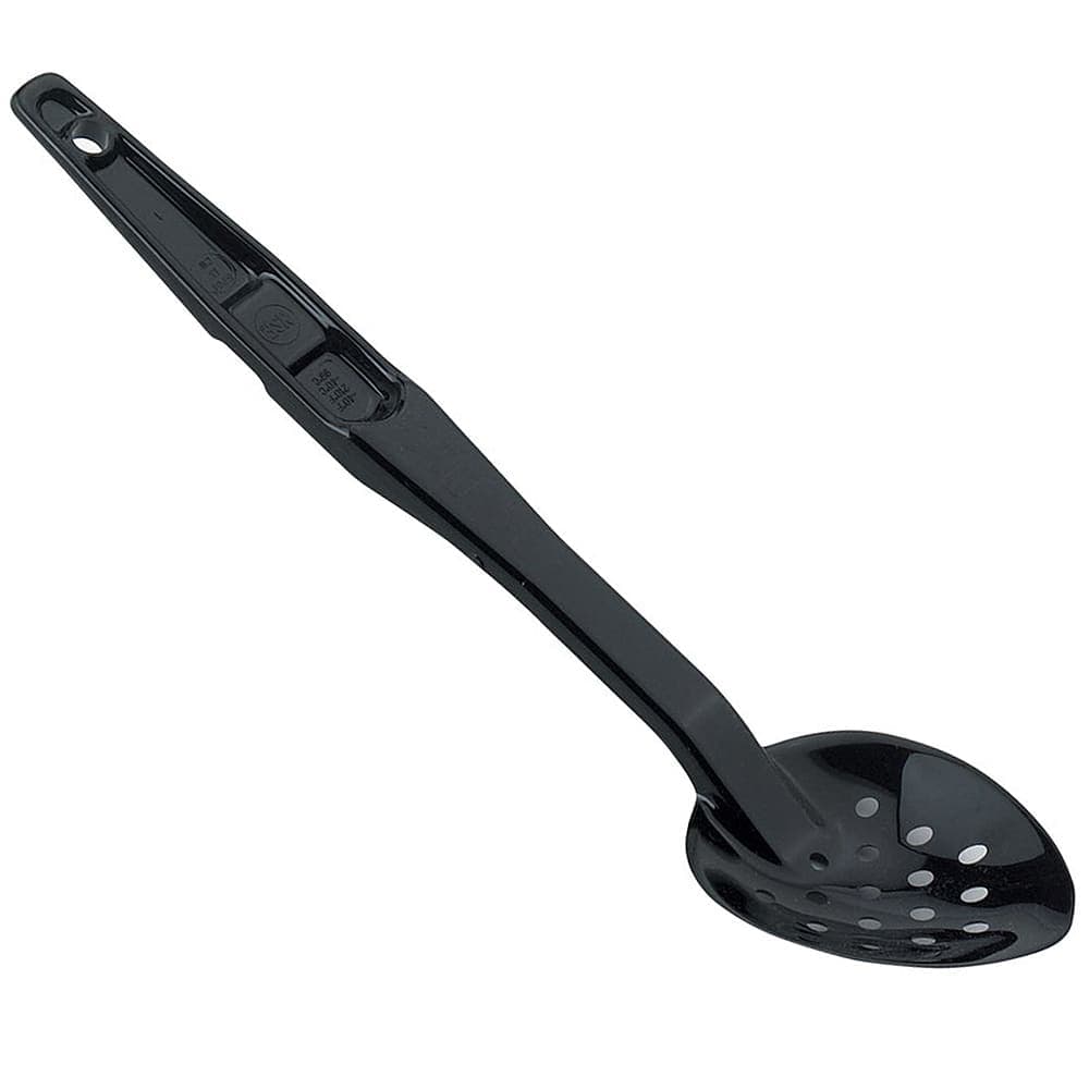 Cambro SPOP13110 13" High Heat Perforated Spoon - Black
