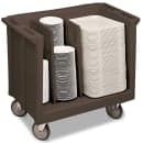 Cambro TDC30131 38 7/8" Mobile Dish Caddy w/ (3) Columns - Plastic, Dark Brown thumbnail 2