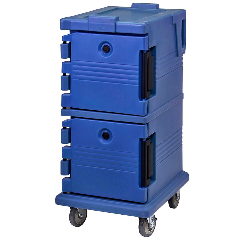 Cambro UPC600186 Ultra Camcart® Insulated Food Carrier - 45 qt w/ (8) Pan Capacity, Navy Blue