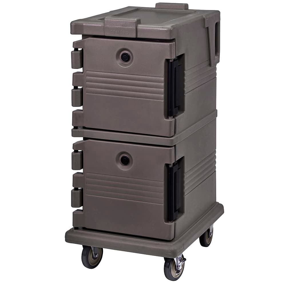 Cambro UPC600194 Ultra Camcart® Insulated Food Carrier - 45 qt w/ (8) Pan Capacity, Granite Sand