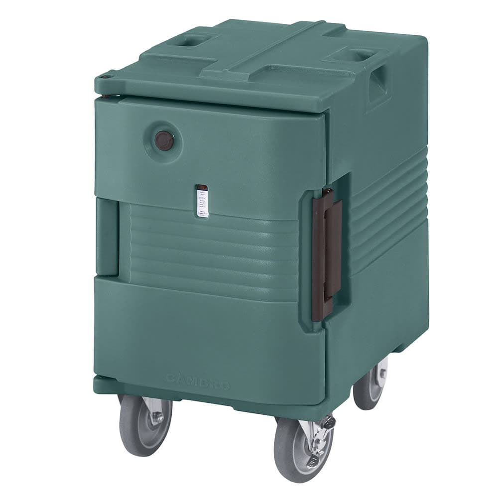 Cambro UPCHW400192 Ultra Pan Carrier® Insulated Heated Food Carrier w/ (6) Pan Capacity - Granite Green, 110v
