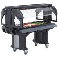 Cambro VBR5186 52 9/32" Versa Food Bar™ Cold Food Bar - (4) Pan Capacity, Floor Model, Navy Blue thumbnail 5