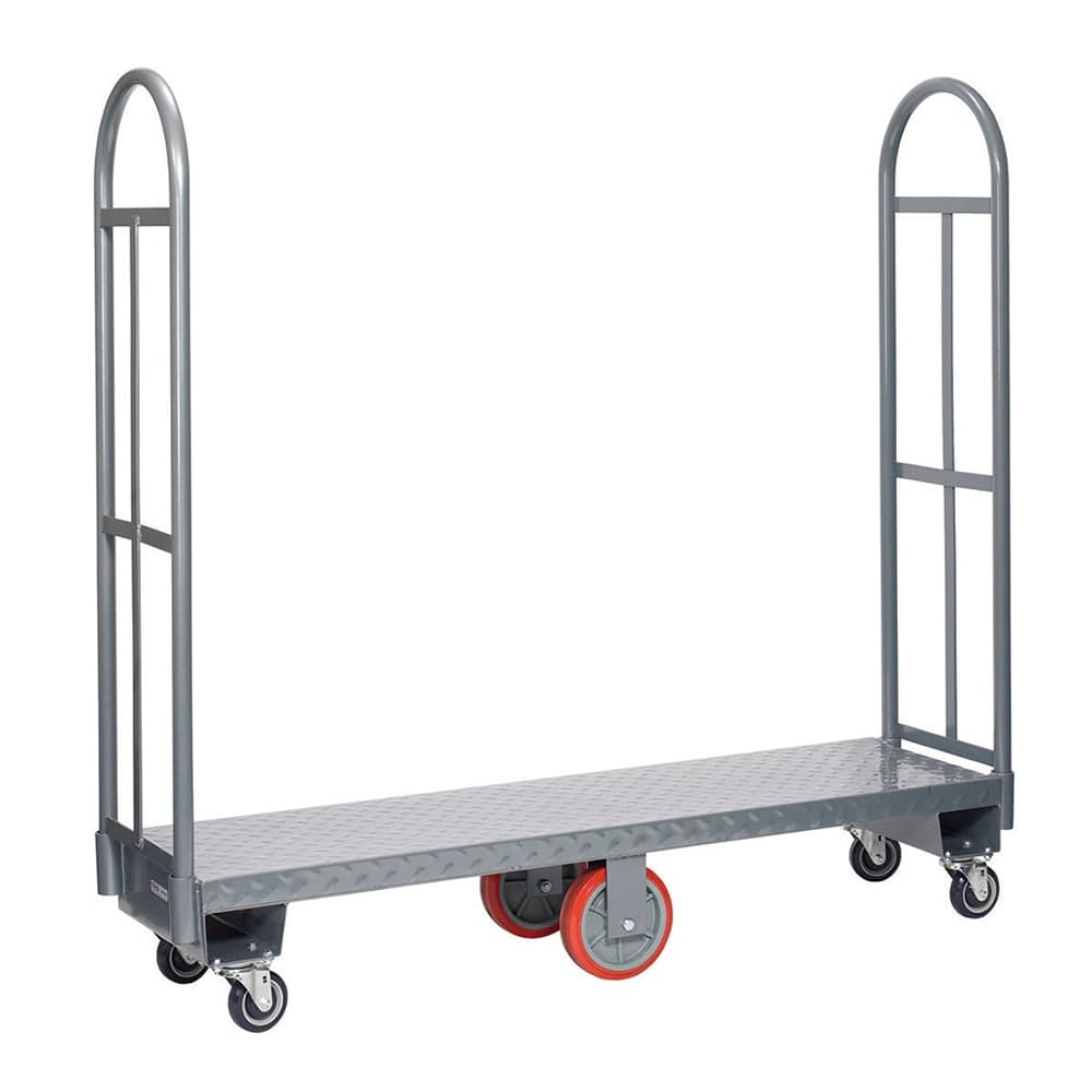 Winholt 300-48D-PU 2000 lb U-Boat Utility Cart - 51"L x 16"H, Steel