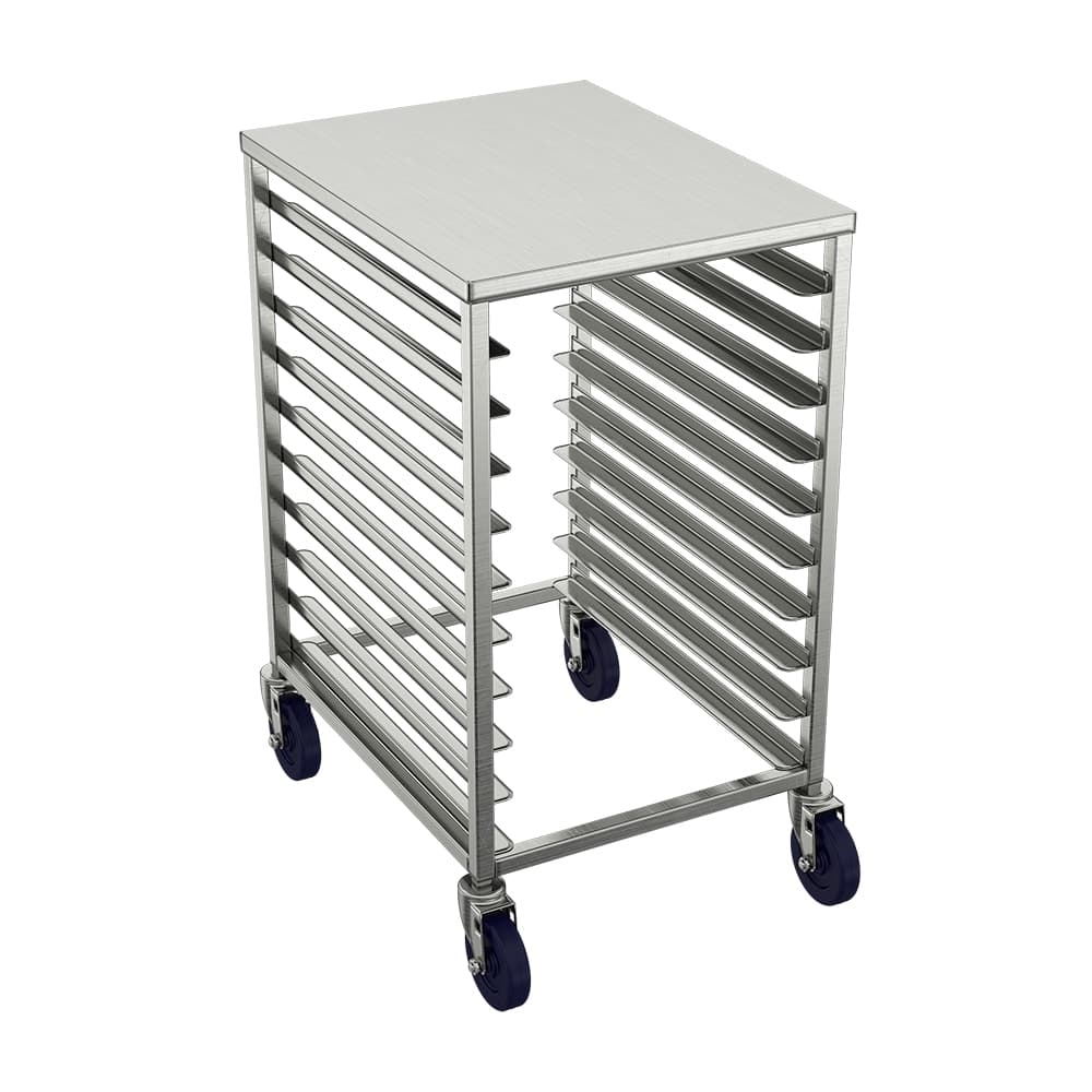 Winholt AL-1810H-SSTOP 21"W 10 Sheet Pan Rack w/ 3" Bottom Load Slides