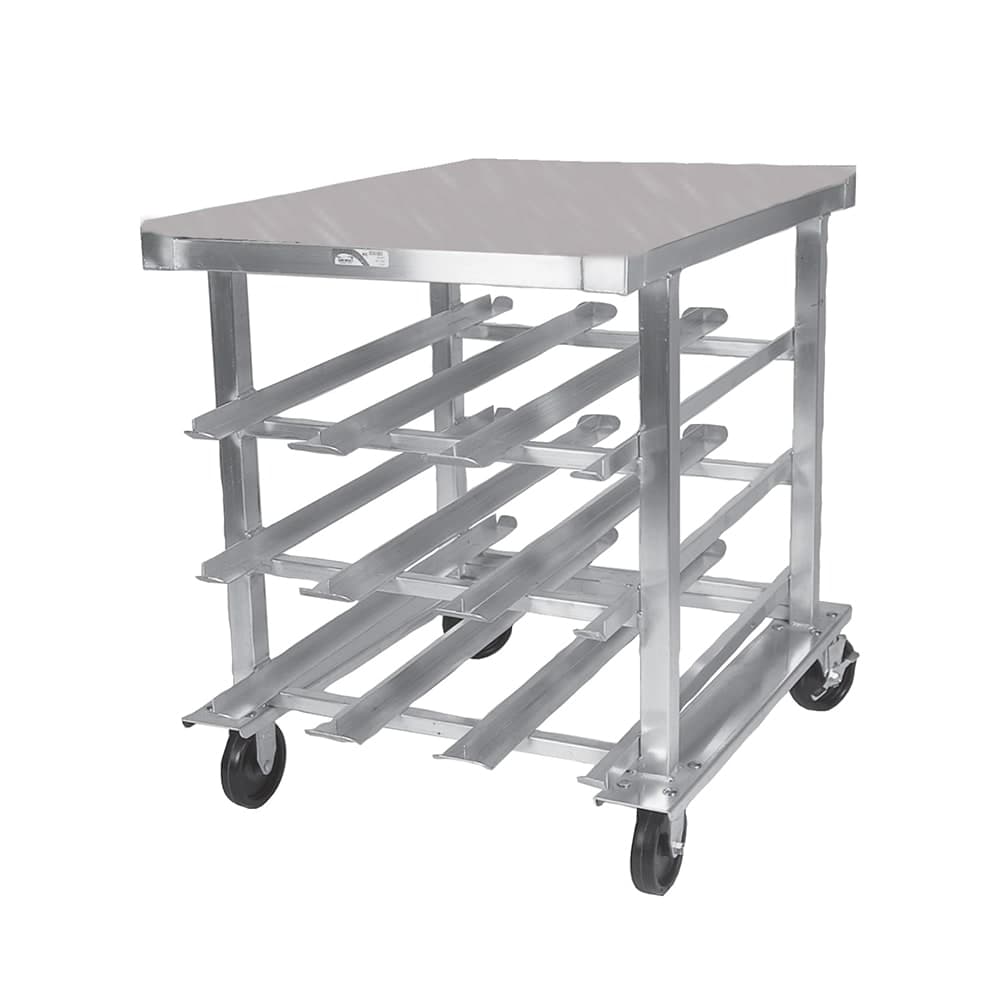 Winholt CR-72M 40"H Mobile Can Rack Storage w/ (72) #10 or (96) #5 Capacity