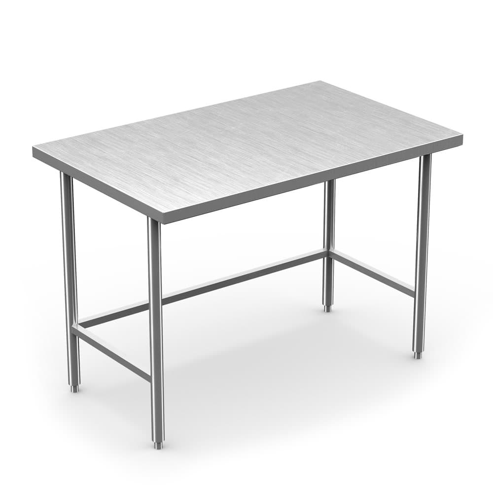 Winholt DTR-3660 60" 16 ga Work Table w/ 304 Series Stainless Steel Flat Top