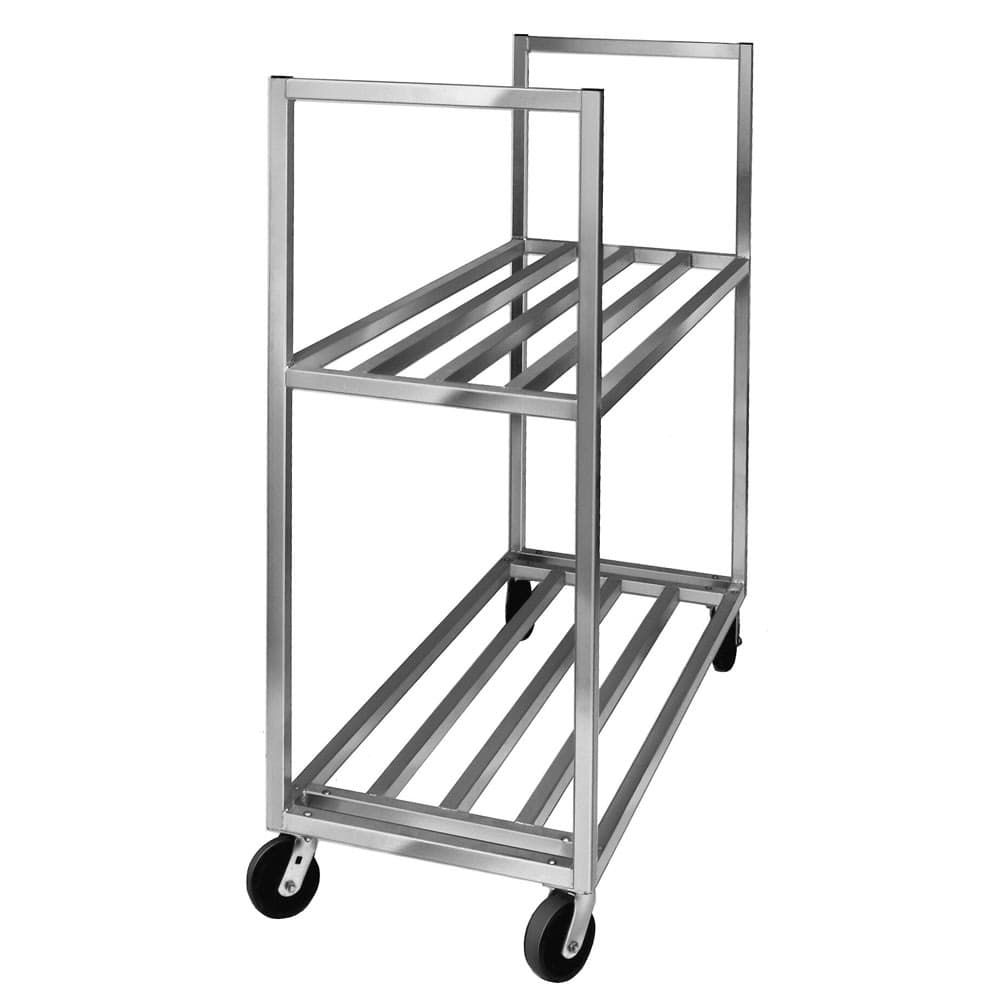 Channel Box Transport Truck w/ (2) Shelves - 54"W x 20"D x 67 1/2"H, Aluminum (BBT-5420-2)