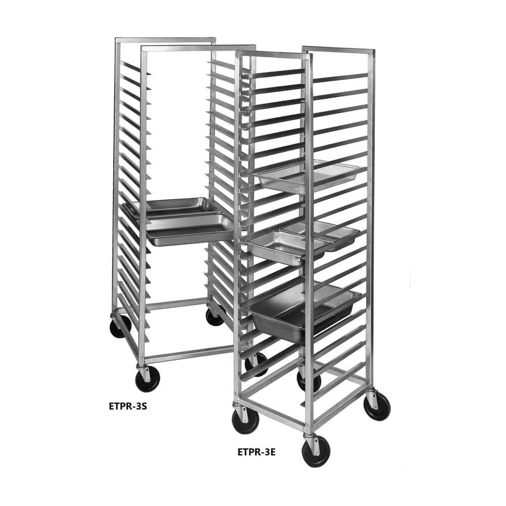 Channel 16 1/2"W 19 Sheet Pan Rack w/ 3" Bottom Load Slides (ETPR-3E)