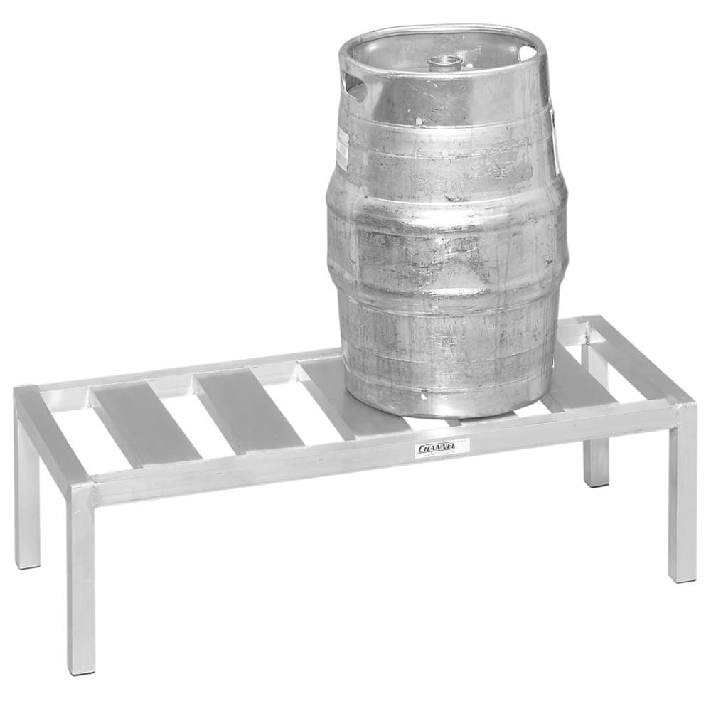 Channel (1) Level Keg Rack w/ (3) Keg Capacity, 48" x 18" x 12" (KDR148)