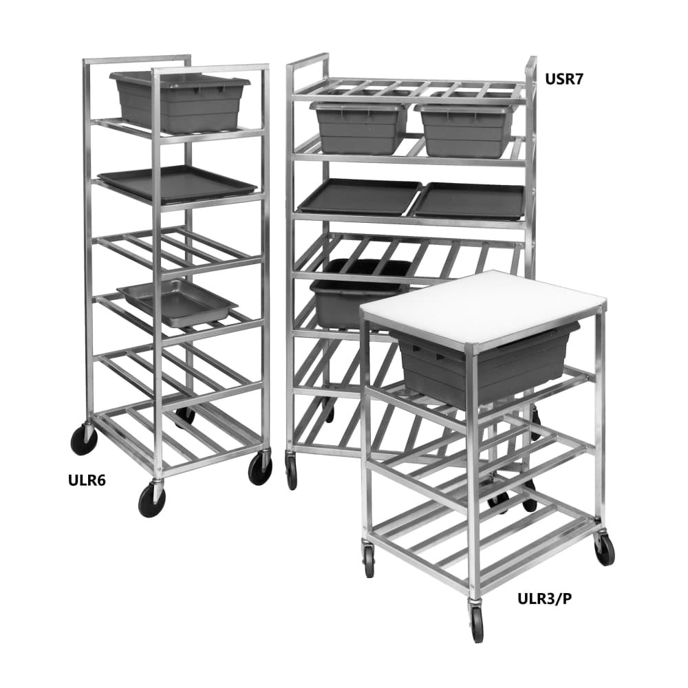Channel Universal Lug Rack w/ 7 Shelf & 8 3/4" Spacing, Aluminum (USR7)