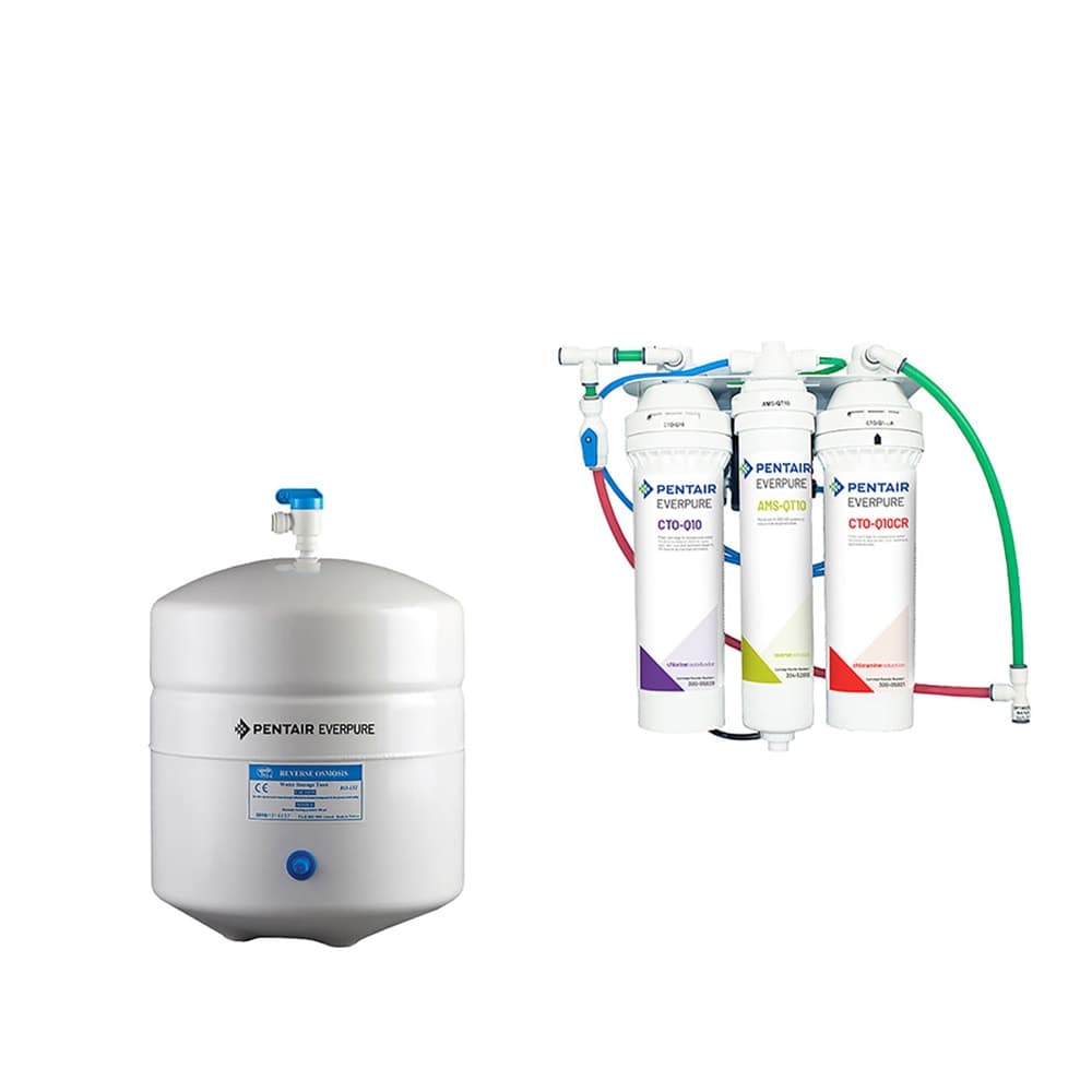 Everpure 164-01502 2 1/2 gal Reverse Osmosis System w/ Hydropneumatic Tank