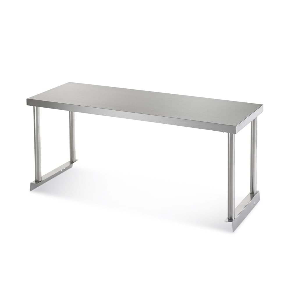 Arctic Air 64902K Single Table Mount Overshelf, 22 ga Stainless, 18" x 48"