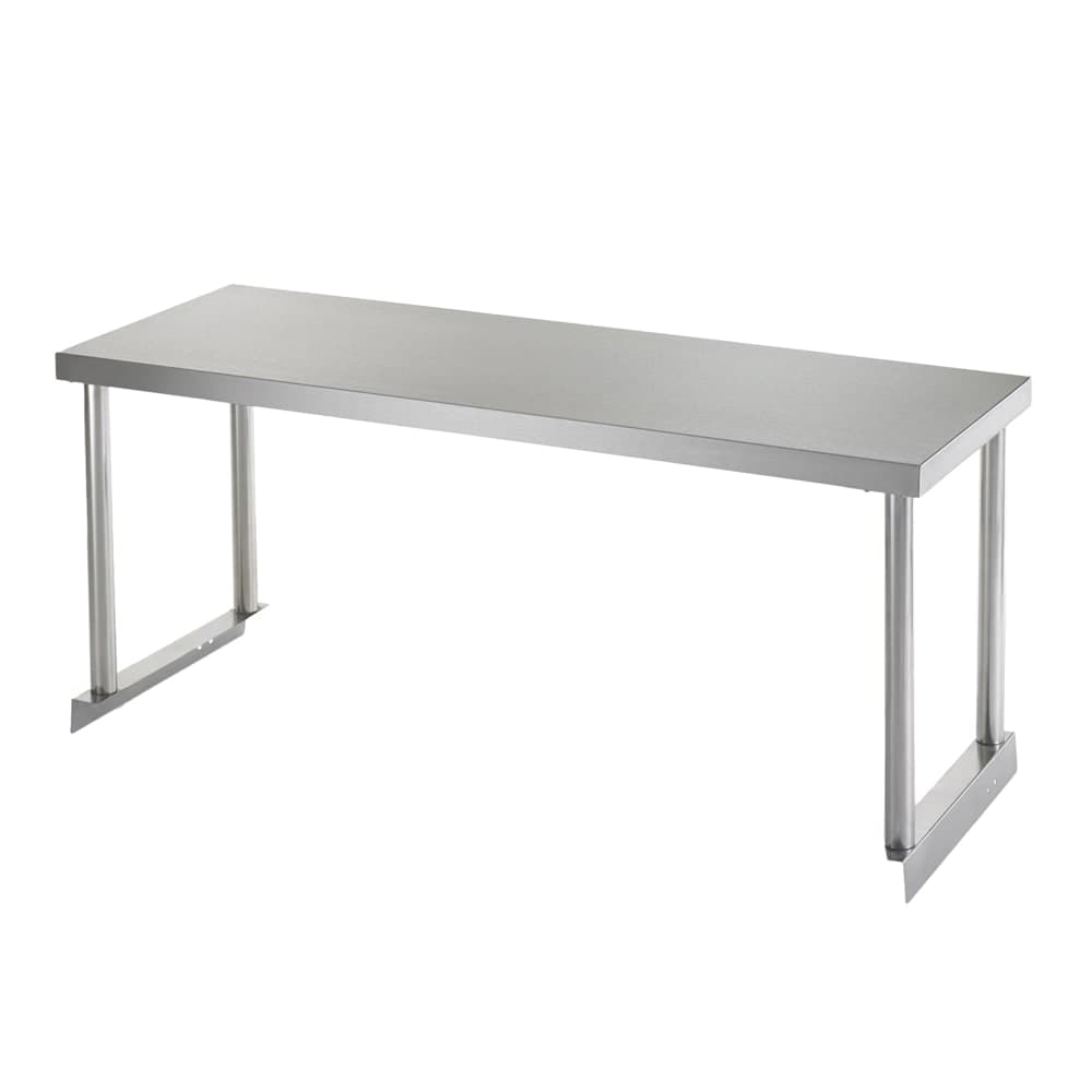 Arctic Air 64903K-S Single Table Mount Overshelf, 22 ga Stainless, 18" x 60"