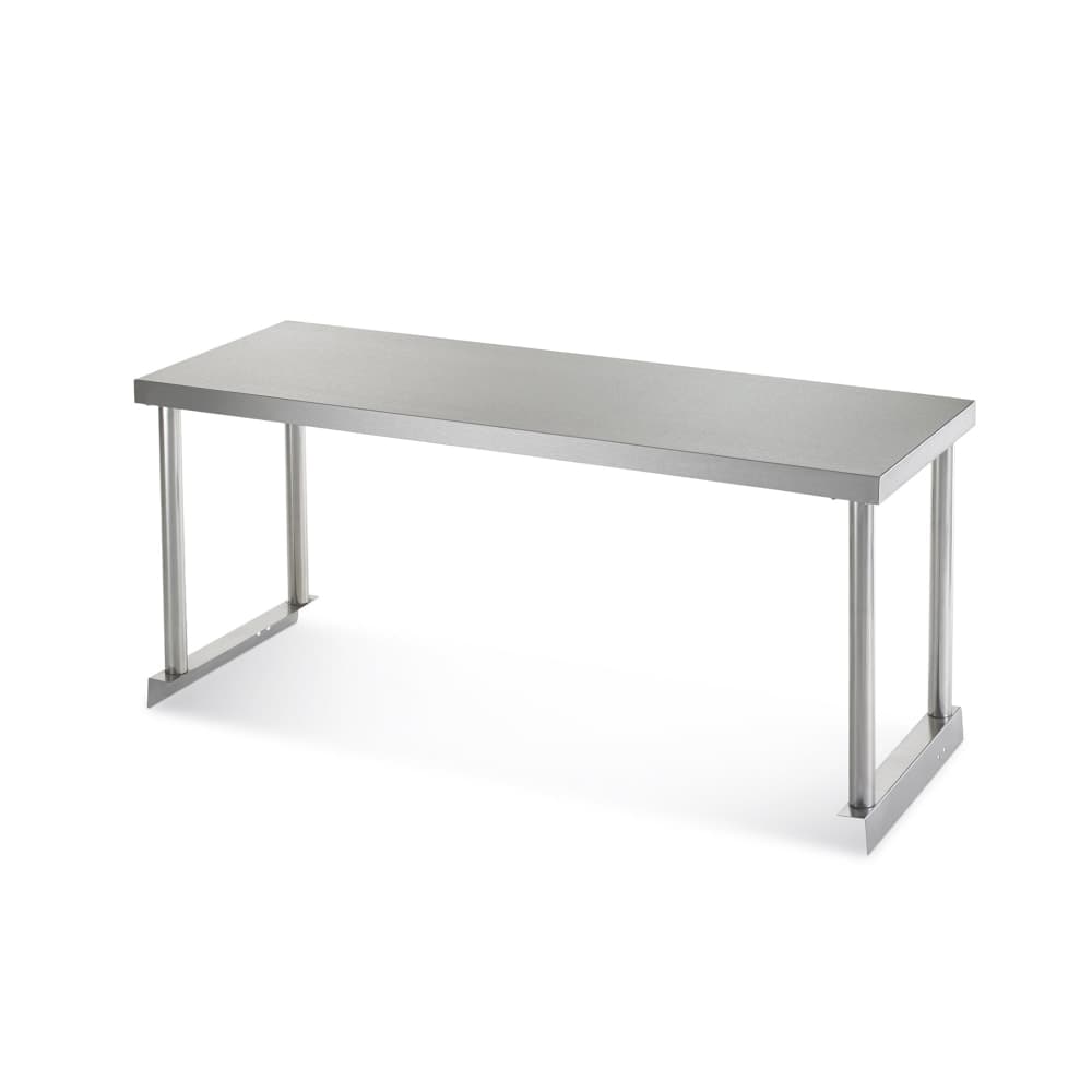 Arctic Air 64904K Single Table Mount Overshelf, 22 ga Stainless, 18" x 72"