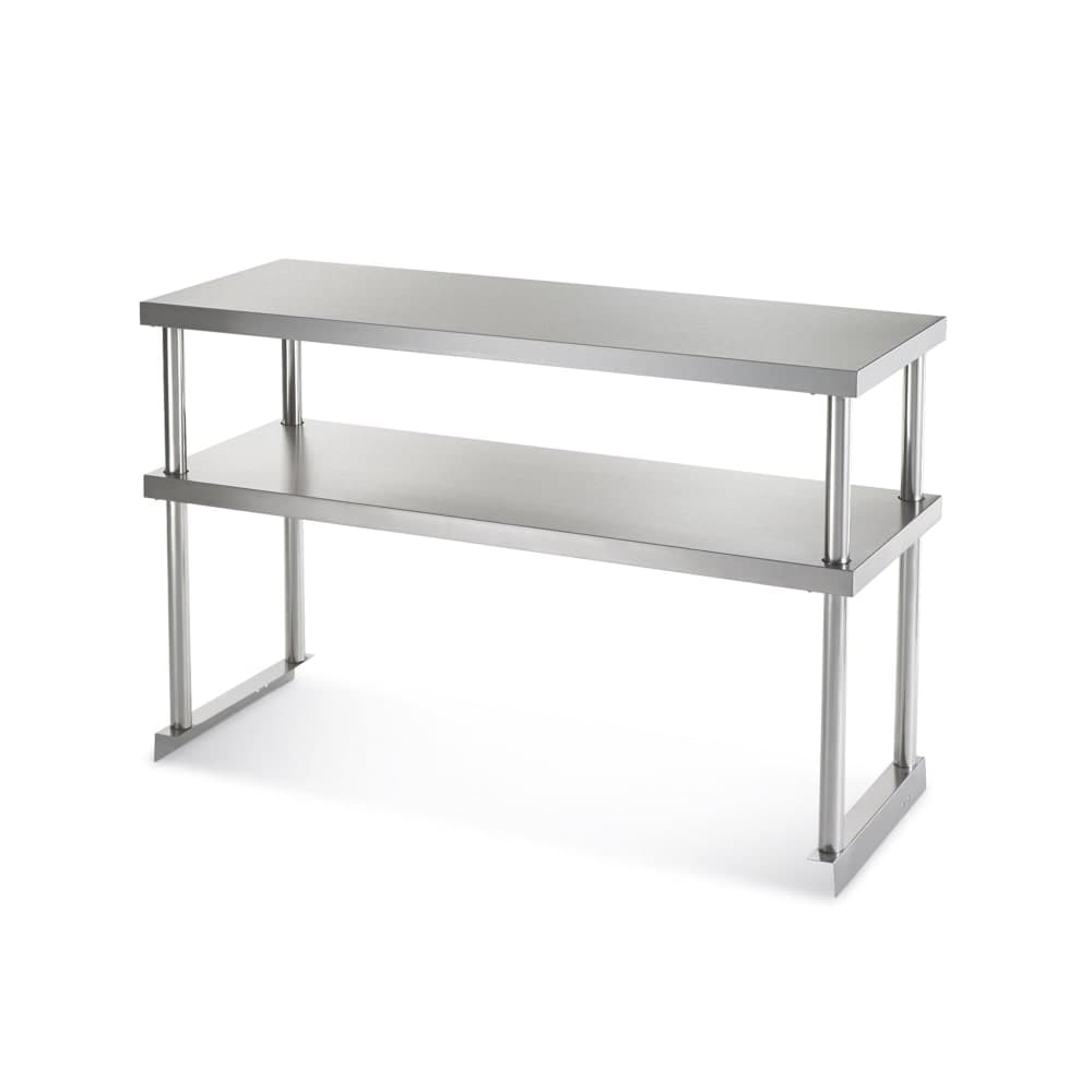 Arctic Air 64906K Double Table Mount Overshelf, 22 ga Stainless, 18" x 48"