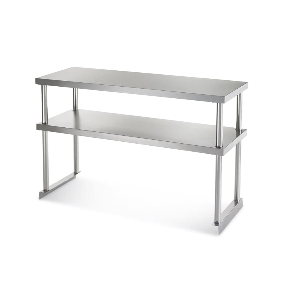 Arctic Air 64908K Double Table Mount Overshelf, 22 ga Stainless, 18" x 72"