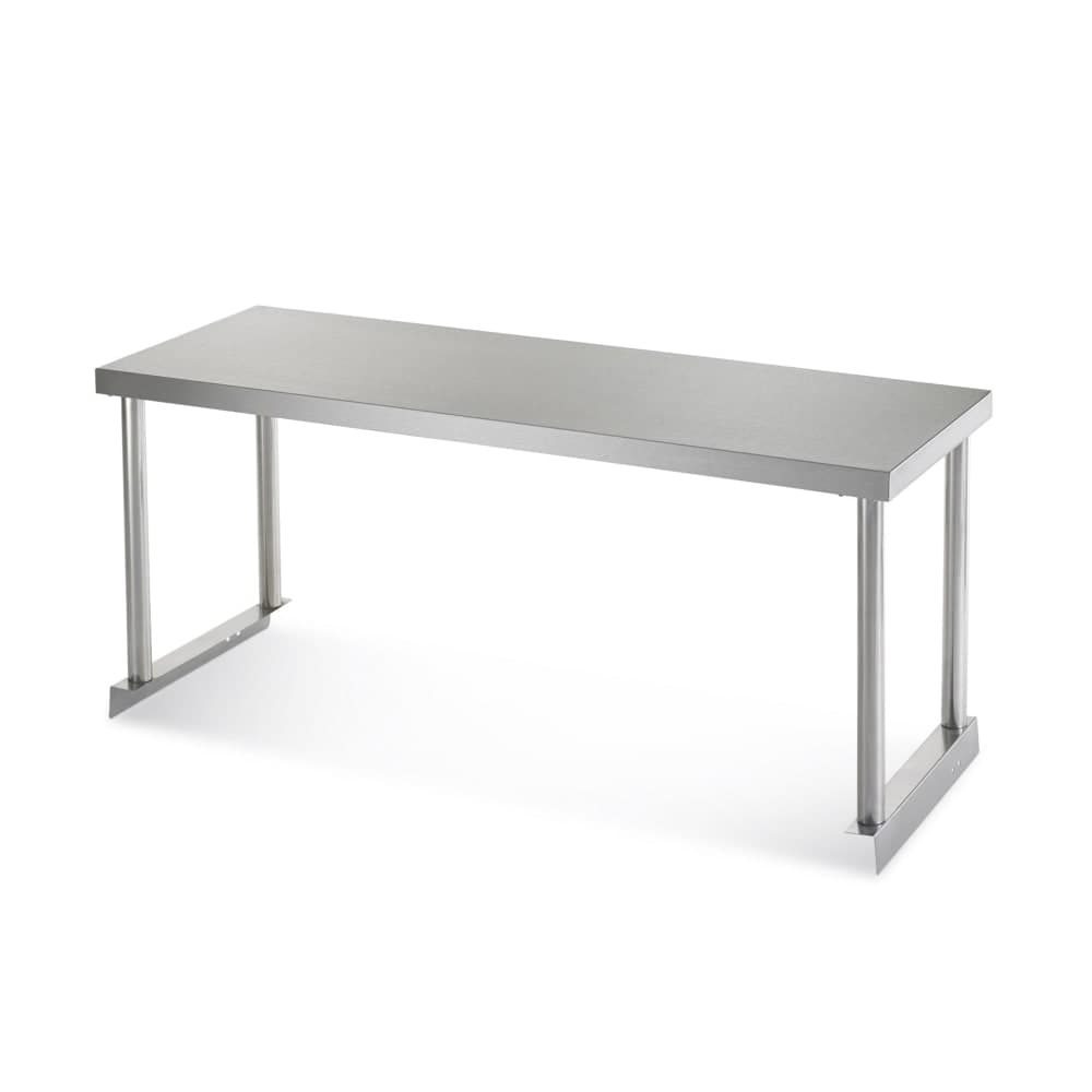 Arctic Air 64909K Single Table Mount Overshelf, 22 ga Stainless, 18" x 48"
