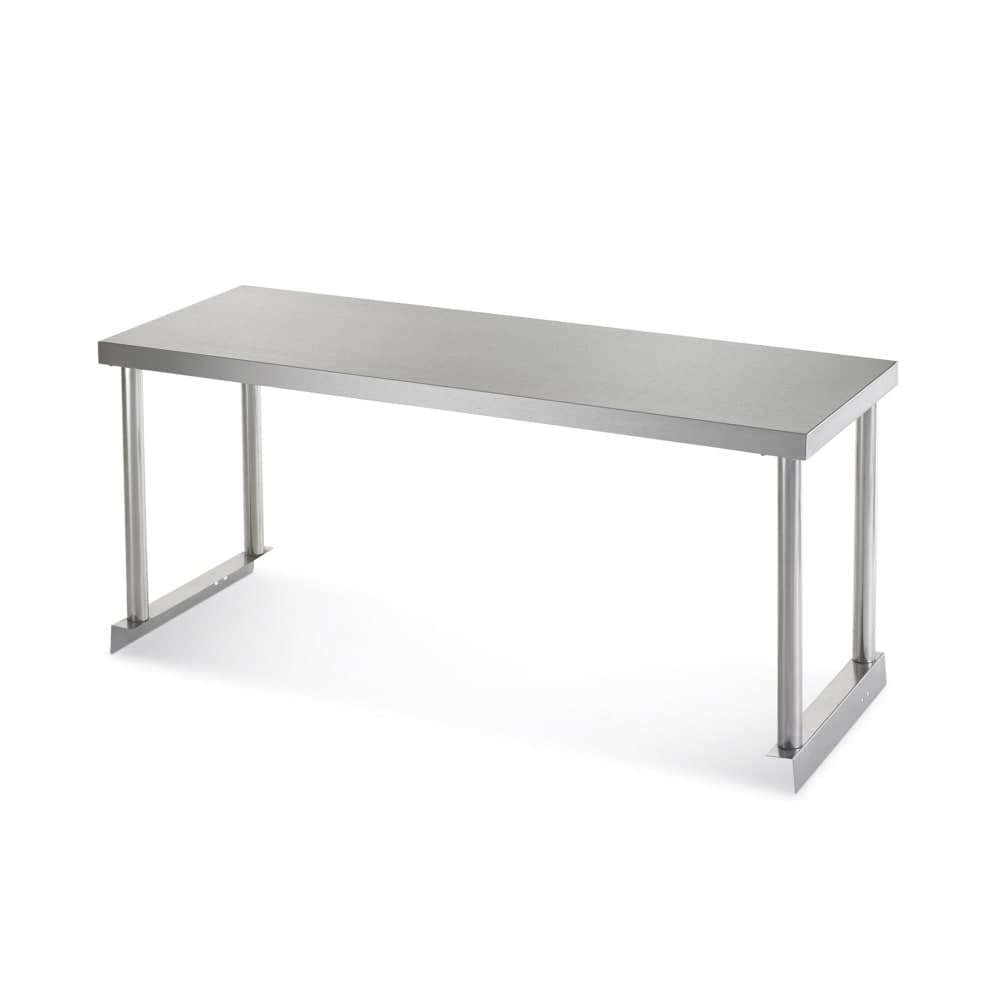 Arctic Air 64910K Single Table Mount Overshelf, 22 ga Stainless, 18" x 71"