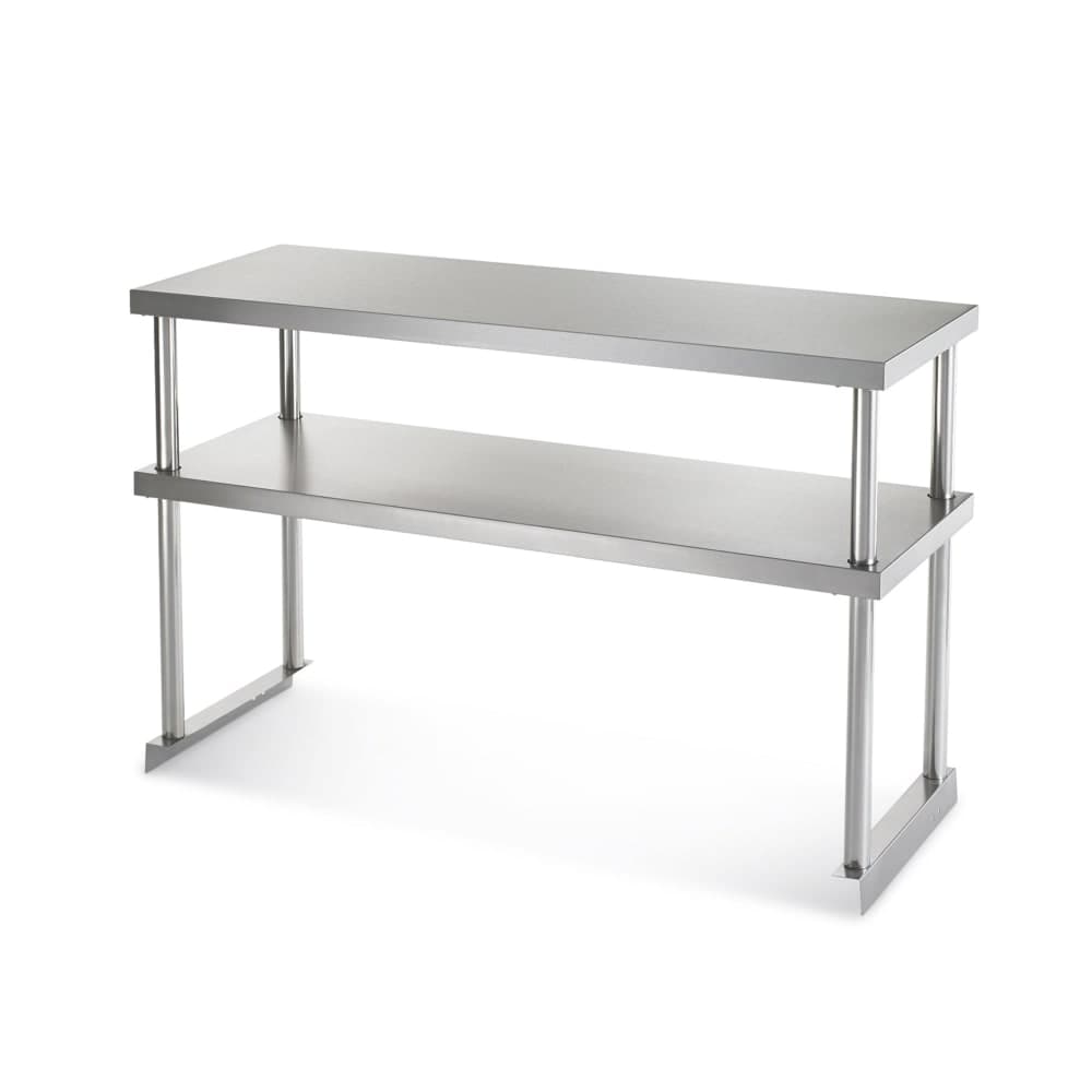 Arctic Air 64913K Double Table Mount Overshelf, 22 ga Stainless, 18" x 48"
