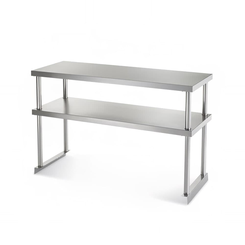 Arctic Air 64915K Double Table Mount Overshelf, 22 ga Stainless, 18" x 94"