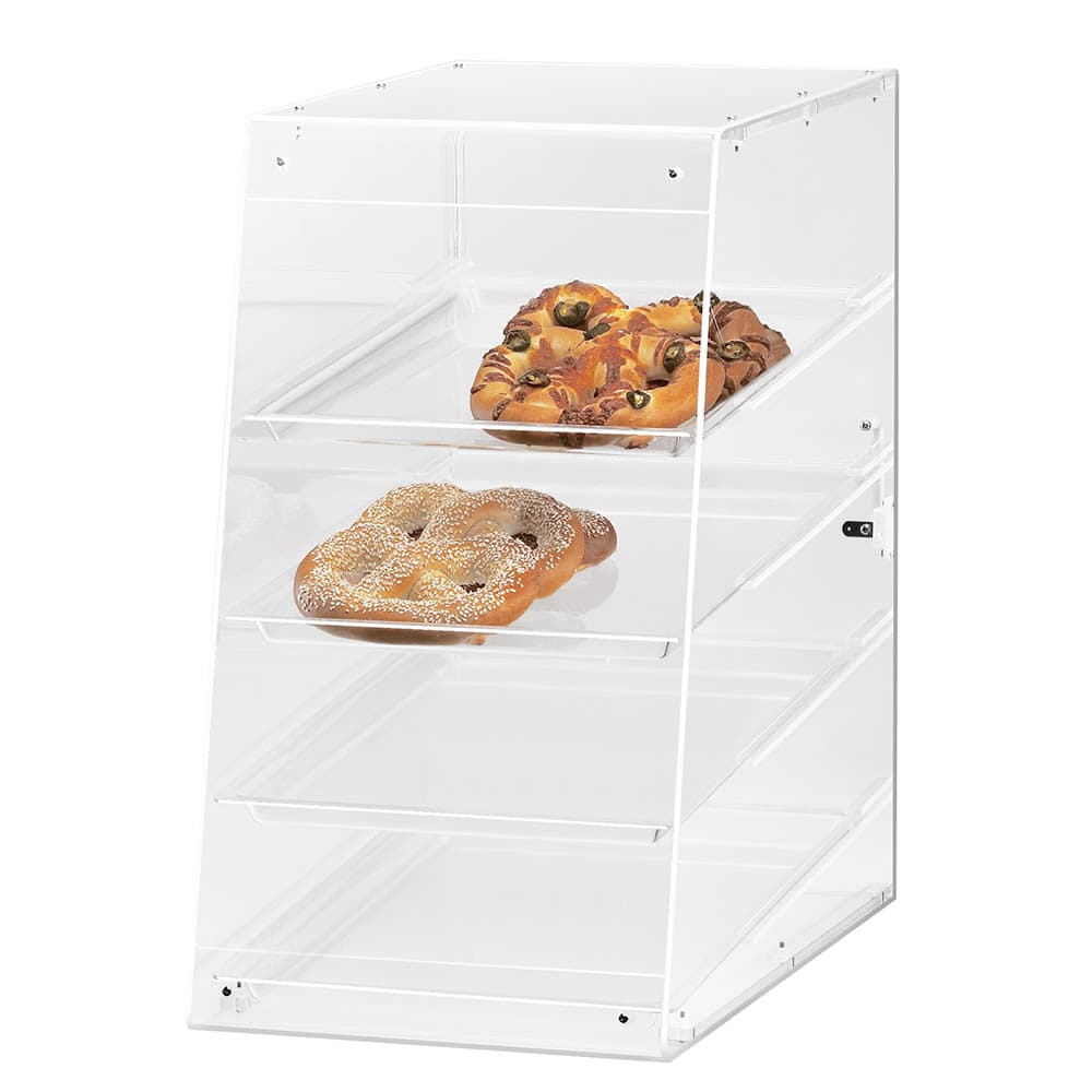 Cal-Mil 1012 Econo Case w/ Slant Front & (4) 13 x 18" Tray, 13 1/2 x 21 x 24 1/2"