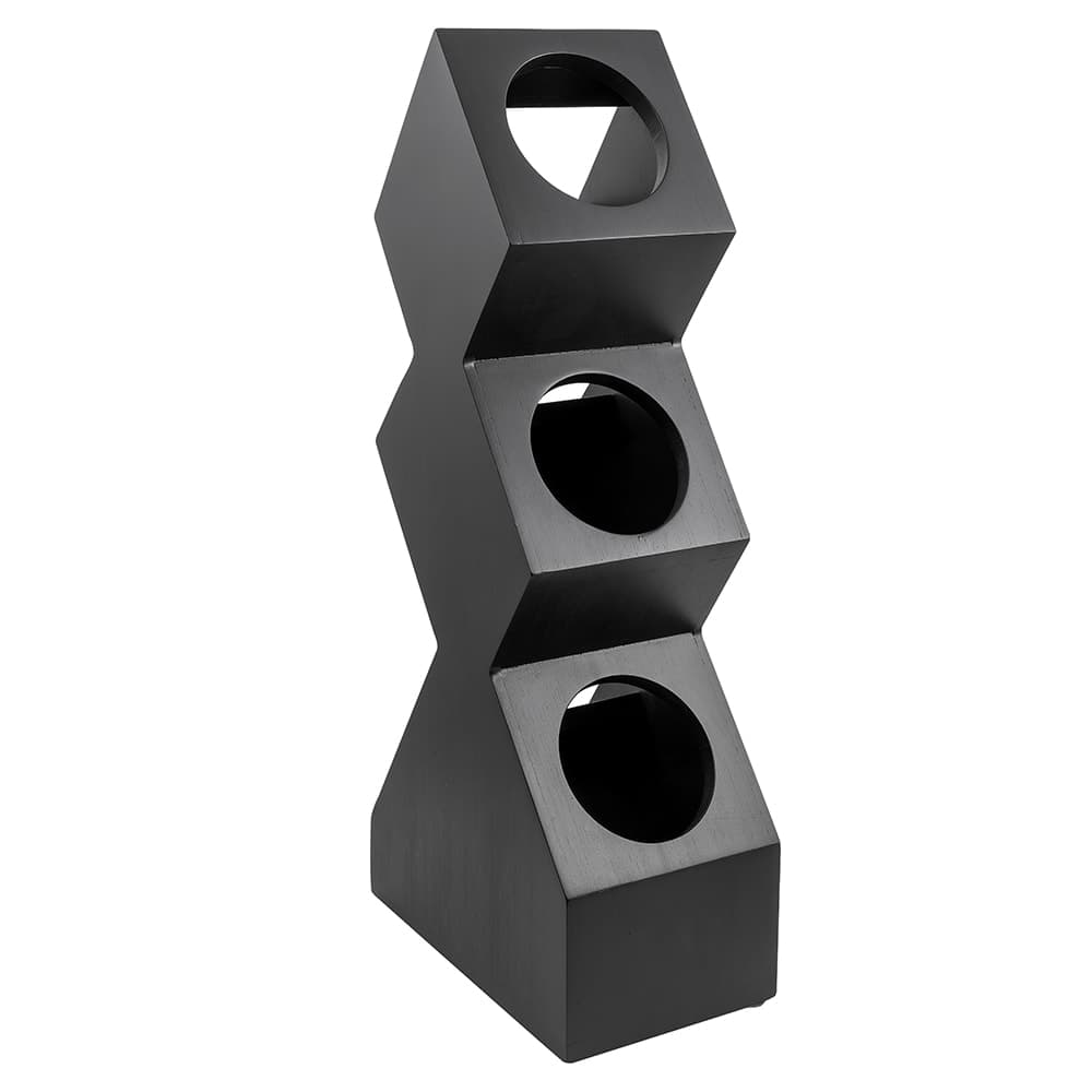 Cal-Mil 1016-3-96 3 Compartment Cylinder Display Only - Midnight Bamboo