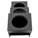 Cal-Mil 1016-3-96 3 Compartment Cylinder Display Only - Midnight Bamboo thumbnail 4